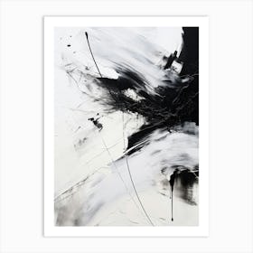 Timeless Reverie Abstract Black And White 1 Art Print