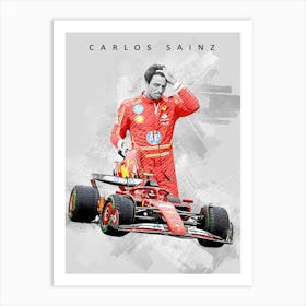 Carlos Sainz Scuderia Ferrari Art Print