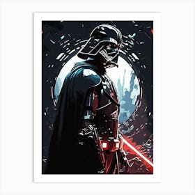 Star Wars movie Darth Vader Art Print