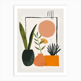 Abstract Minimalistic Geometric Contemporary Boho 14 Art Print