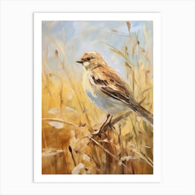 Bird Painting Sparrow 8 Art Print