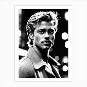 Brad Pitt Art Print