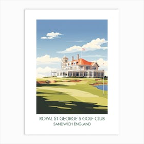 Royal St George S Golf Club   Sandwich England Art Print