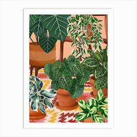 Colourful Plants Art Print