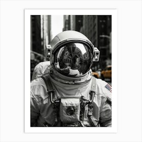 Astronaut In New York City Art Print