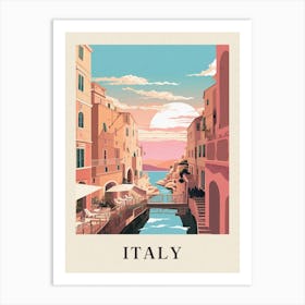 Vintage Travel Poster Italy Art Print