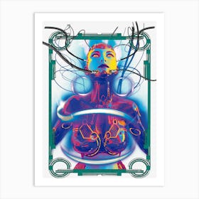 Cyberpunk Bionic Hybrid Dystopian Fantasy Art Print