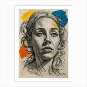 Portrait Of A Woman 5 Art Print