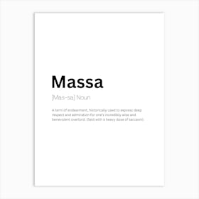 Massa Definition Meaning Póster