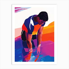 Man In Water Art Print