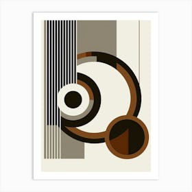 Prague Proportionscape Minimalist Bauhaus Art Print