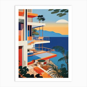 Acapulco, Mexico, Graphic Illustration 3 Art Print