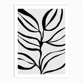 Abstract Leaves On A Branch Art Print