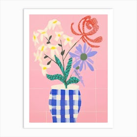 Bluebell Flower Vase 4 Art Print