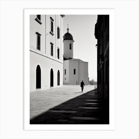 Ancona, Italy,  Black And White Analogue Photography  2 Art Print