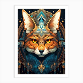 Fox Head Art Print