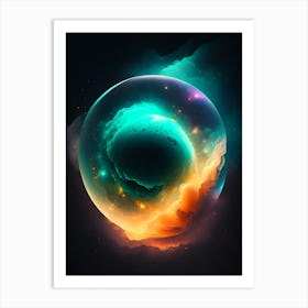 Planetary Nebula Comic Space Space Art Print