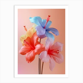 Dreamy Inflatable Flowers Hibiscus 2 Art Print