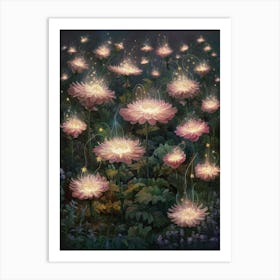 Lotus Flowers Art Print