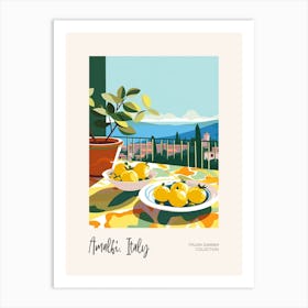 Amalfi, Italy Lemons 7 Italian Summer Collection Art Print