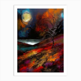 Scotland Colorful Landscape Painting Art Print