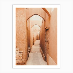 Burnt Orange Alley Art Print