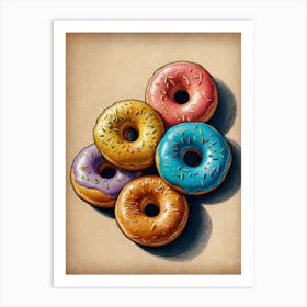 Donuts 1 Art Print