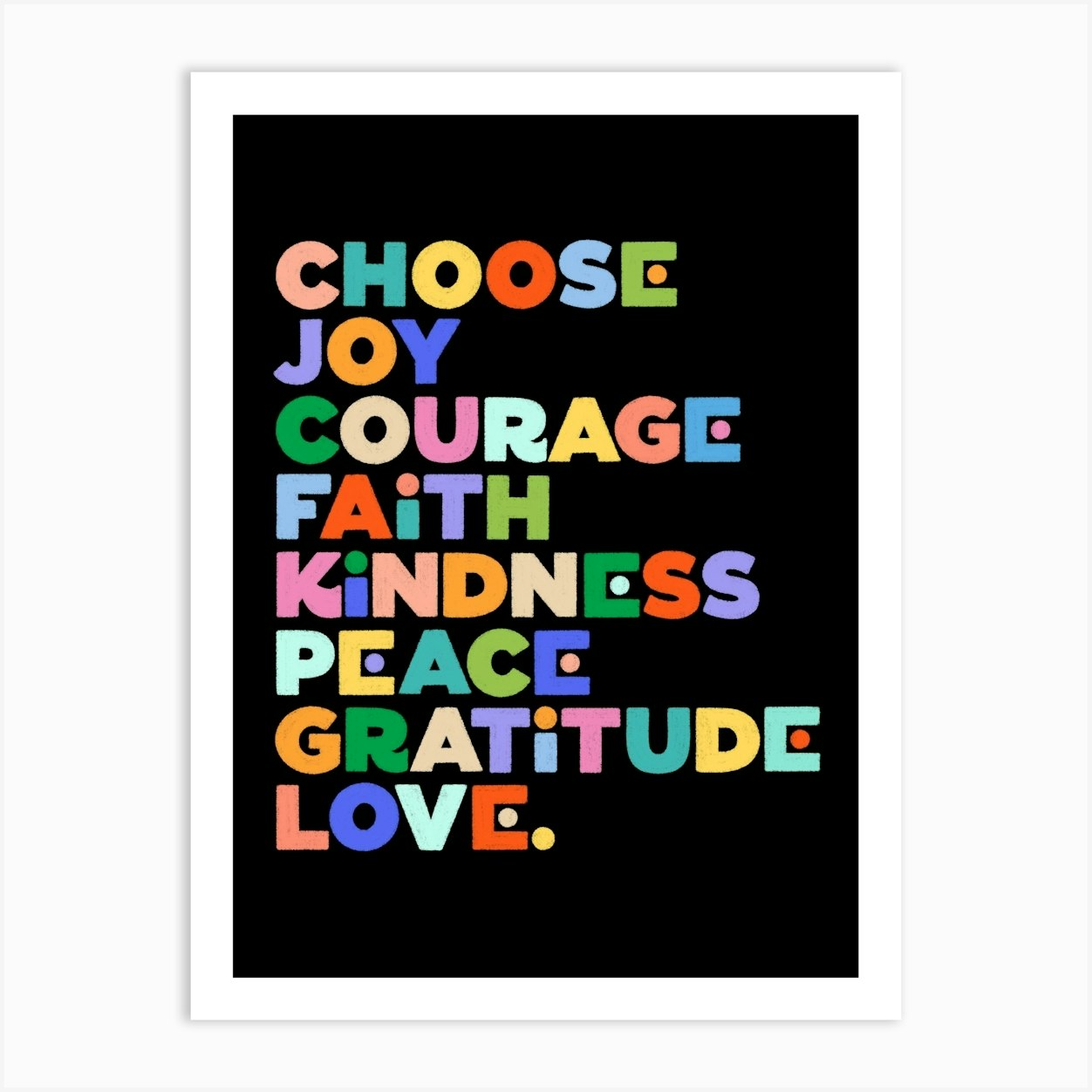 Choose Joy Art Print by Wink & Wonder