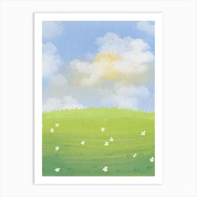 Sunny Day In The Countryside Art Print