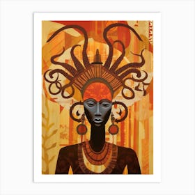 African Symbolism 2 Art Print