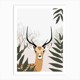 Deer In The Forest 15 Art Print