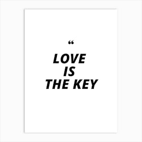 Love Is The Key tarot moon Art Print