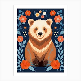 Baby Animal Illustration  Bear 13 Art Print