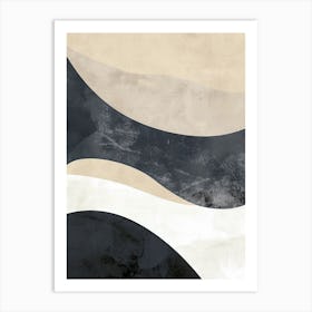 Beige Vistas Minimalist Style Poster