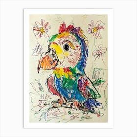 Colorful Parrot 9 Art Print