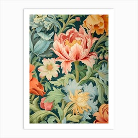 Floral Wallpaper 192 Art Print