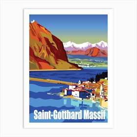 Saint Gotthard Massif Art Print