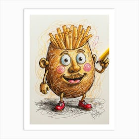 Default Draw Me A Potato Having An Existential Crisis Am I A F 1 Art Print