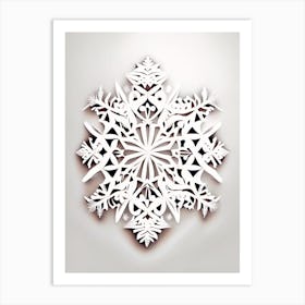 Symmetry, Snowflakes, Marker Art 4 Art Print