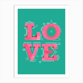 Love Typography Art Print