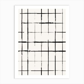 Black And White Grid Art Print