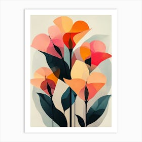 Abstract Flowers 9 Art Print