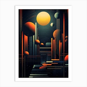 Futuristic City Art Print