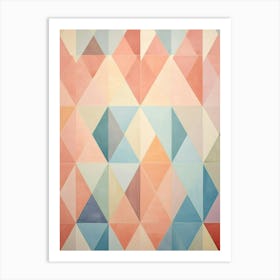 Technology Abstract Geometric Pattern 12 Art Print