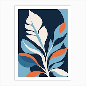 Abstract leafs art Art Print