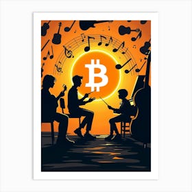 Bitcoin Music 1 Art Print