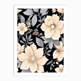 Floral Wallpaper 20 Art Print