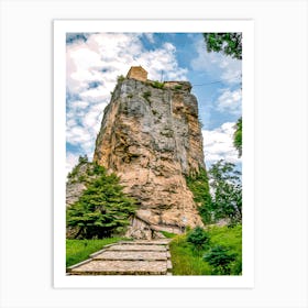 Stairs To Katskhi Pillar Art Print