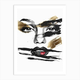 Black And Gold Canvas Print 6 Art Print