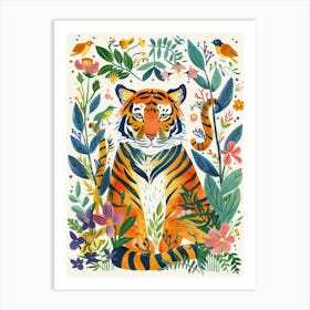 Tiger In The Jungle 49 Art Print